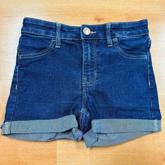 H&M Girls Dark Wash Superstretch Denim Shorts Size 6X - Picture 3 of 6
